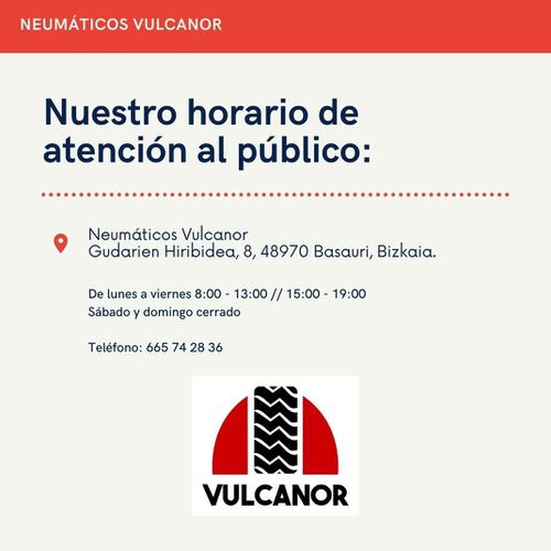 reparación de neumáticos Vizcaya | Neumáticos Vulcanor