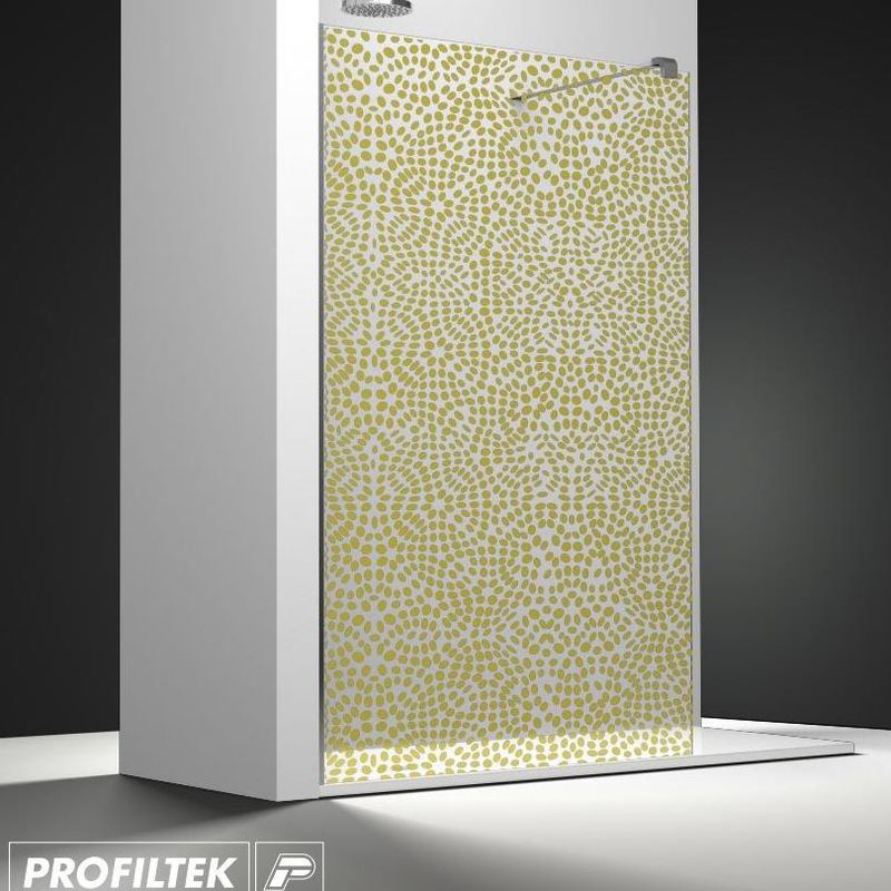 Mampara de baño Profiltek walk-in serie Belus modelo BS-200 decoración Forever