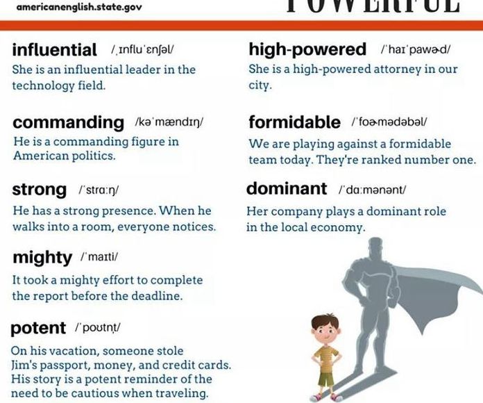 Synonyms: powerful