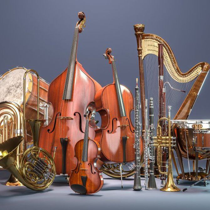 Las cuatro familias de los instrumentos musicales