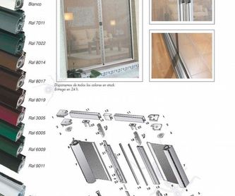 Mosquitera enrollable lateral horizontal 1 hoja: Catálogo de Carpintería aluminio Vicar