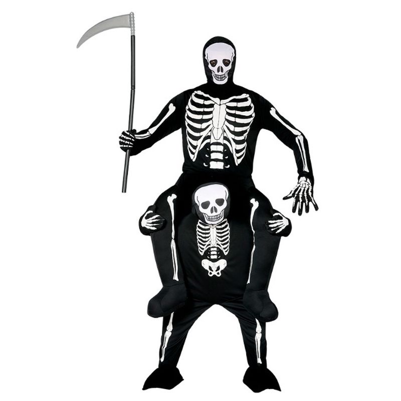 Disfraz esqueleto a hombros adulto