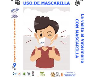 La Visita al Veterinario CON MASCARILLA  - USO OBLIGATORIO DE MASCARILLA