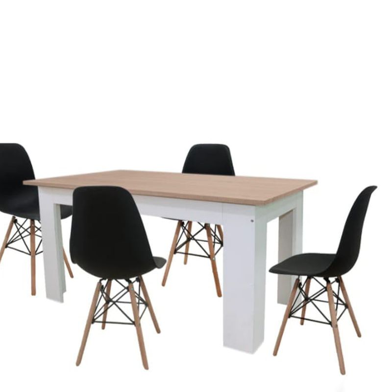 Mesa extensible de comedor o cocina y 4 sillas nordicas: Servicios de Remar Gandía