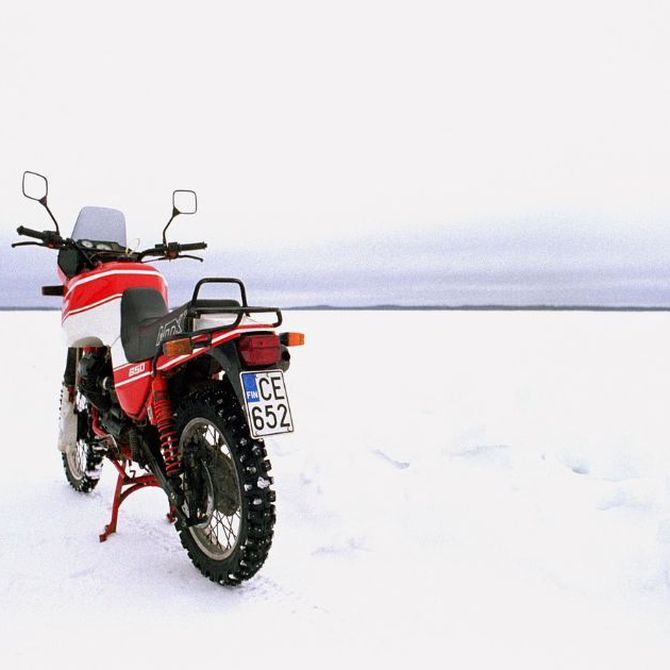 Las motos y los neumáticos de invierno