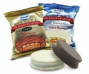 Alfajores Mardel chocolate blanco