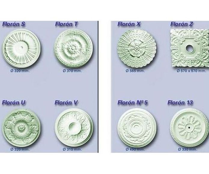 Aros y florones : Productos de Escayola y Pladur Hidalgo