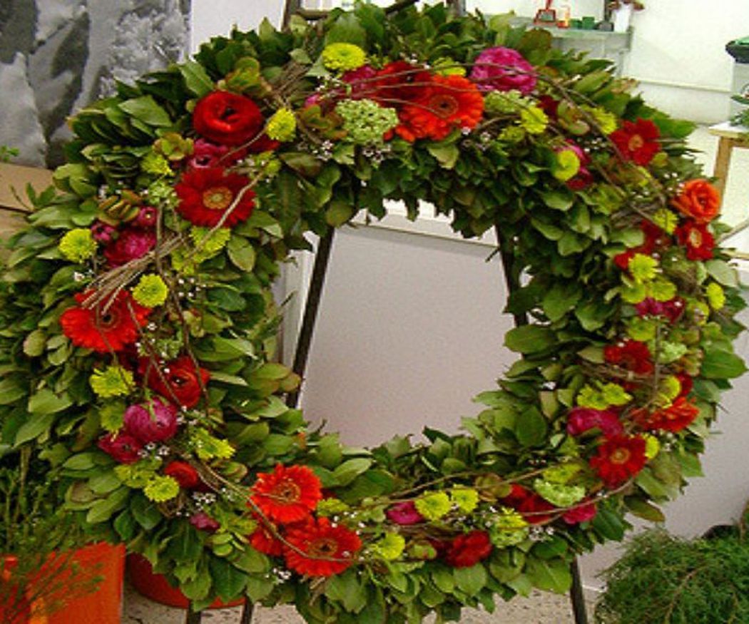 Flores que se utilizan en coronas funerarias