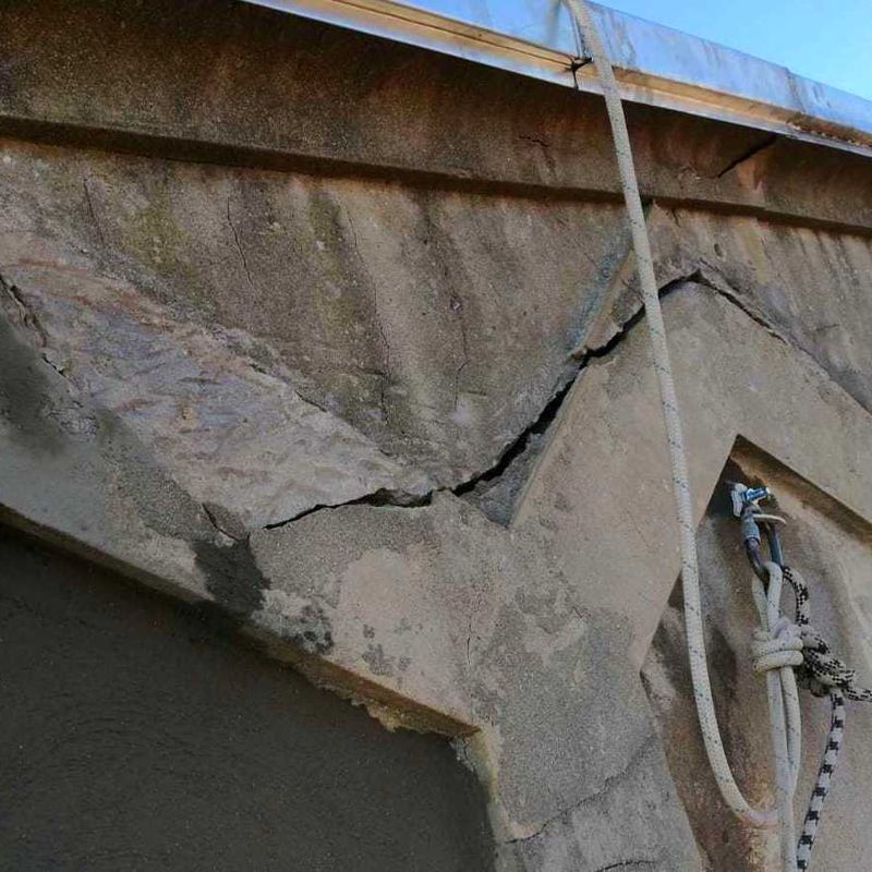 reparación de grietas en fachada 