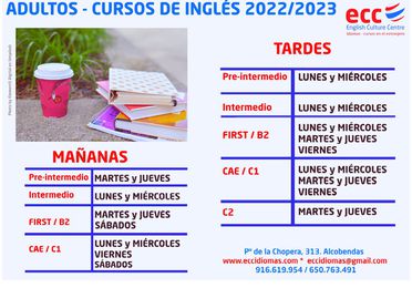 Cursos de Inglés Adultos - 2022/2023