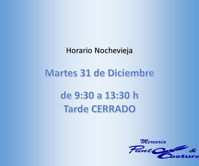 Horario Nochevieja