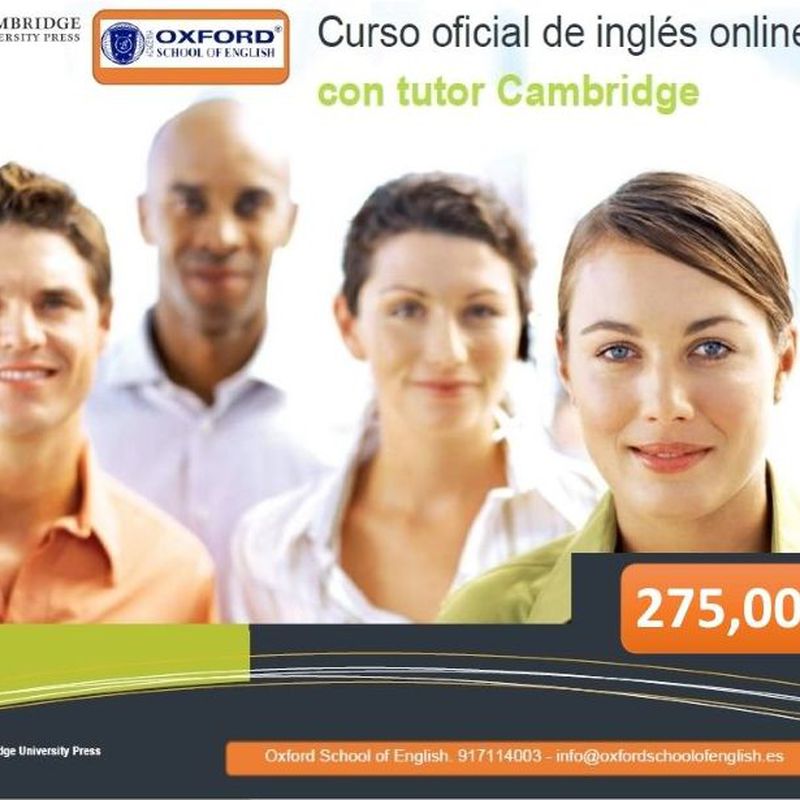 ENGLISH ONLINE FOR ADULTS                                             A1-C1: Cursos de Oxford School of English