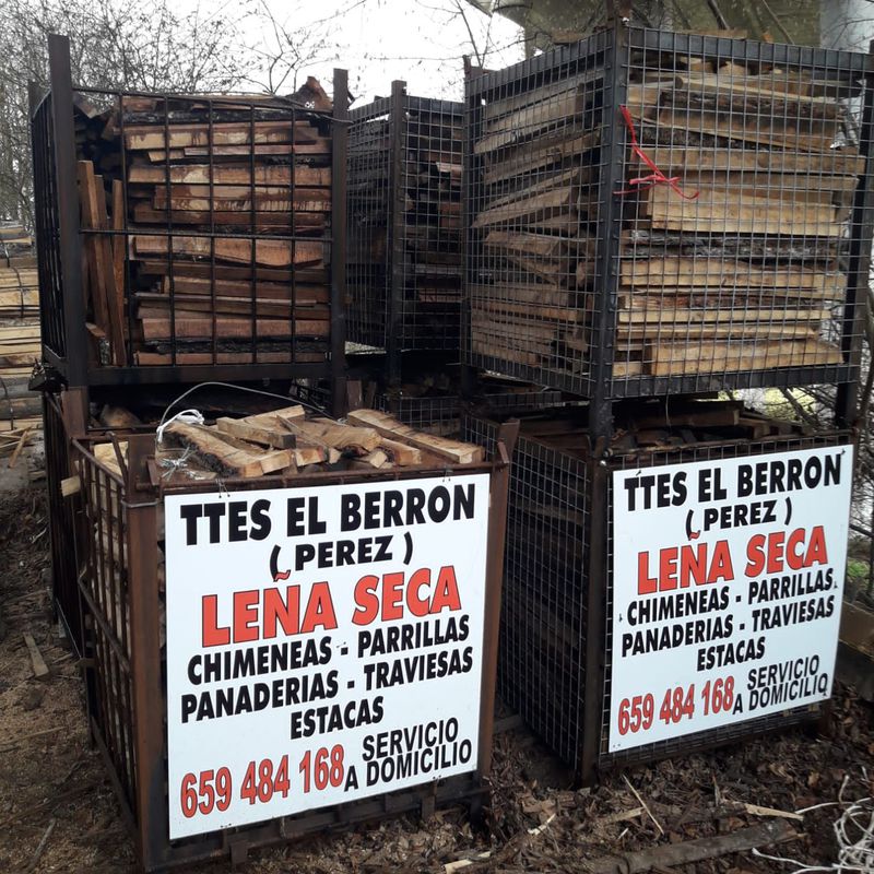 Leña para parrillas, asadores y panaderias: Servicios de Transportes y maderas El Berrón