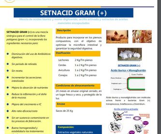 Setnacid Bact-Stop: Productos y servicios de Pedro García Rubia