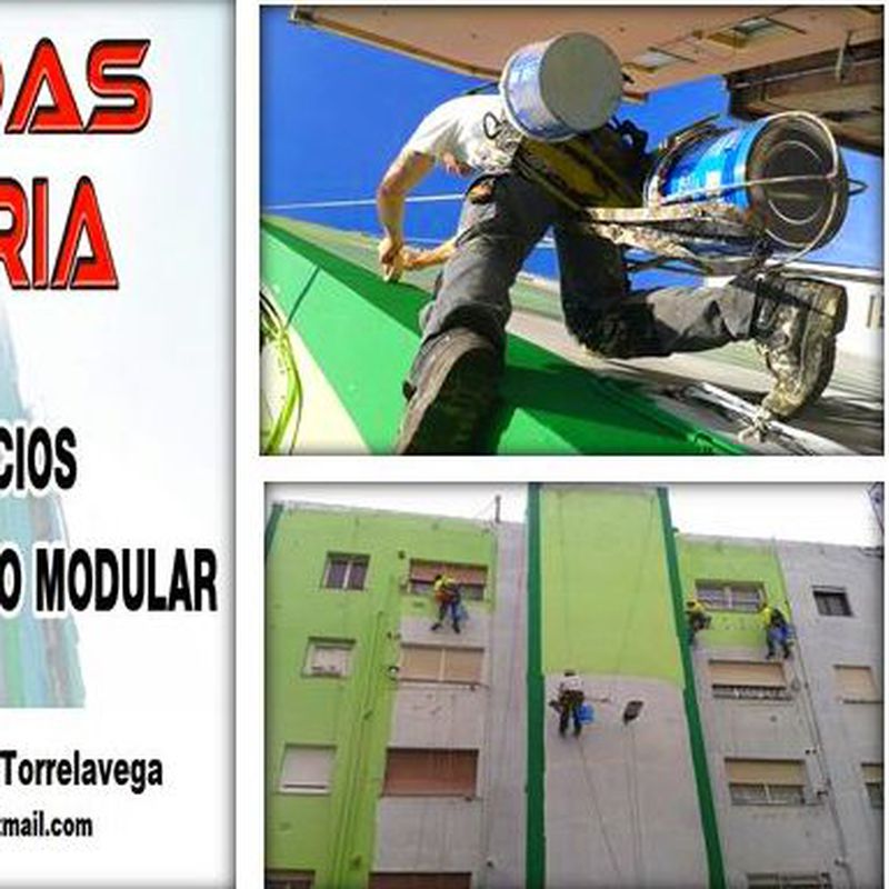 Trabajos verticales Santander.Verticalistas Pintores de fachadas