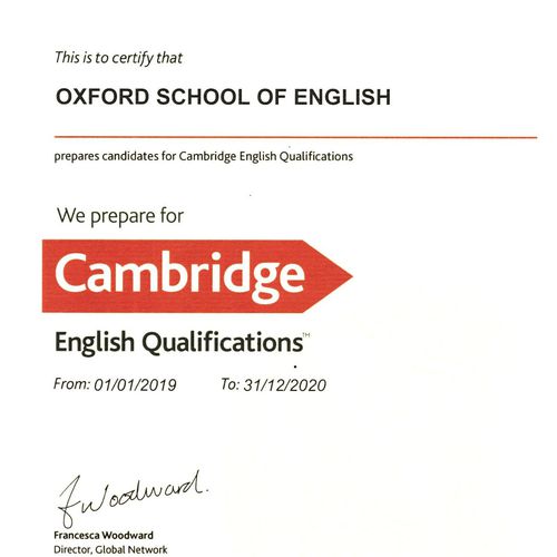 Certificado Cambridge Assessment English