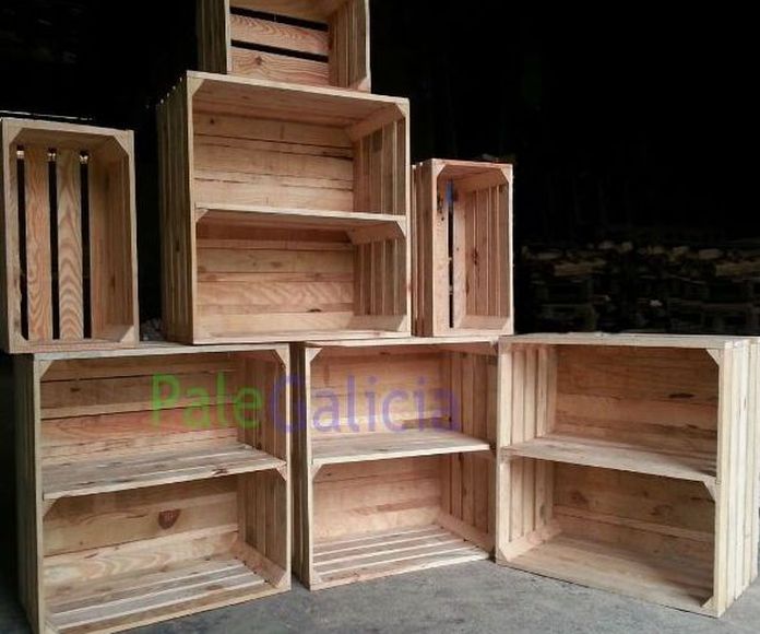 Cajas de madera para estanterías sin pintar: Productos de Palegalicia
