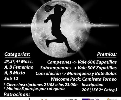 Patrocinamos el 2º Torneo de Pádel Nocturno de Estepona
