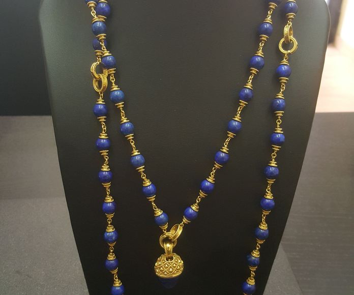 Collar oro y lapislazuli: Compra Venta de Oro y Plata de MR. SILVER & GOLD }}