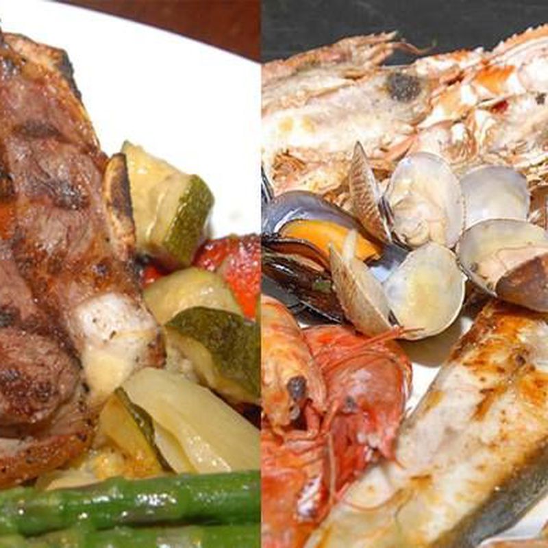 Rest. La Barca del Salamanca. Combinados de pescado y marisco: Menús restaurantes de Grupo Silvestre