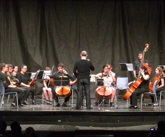 Joven Orquesta de la Marina Alta interpretando el Concierto en sol menor para dos Violonchelos de A. Vivaldi }}