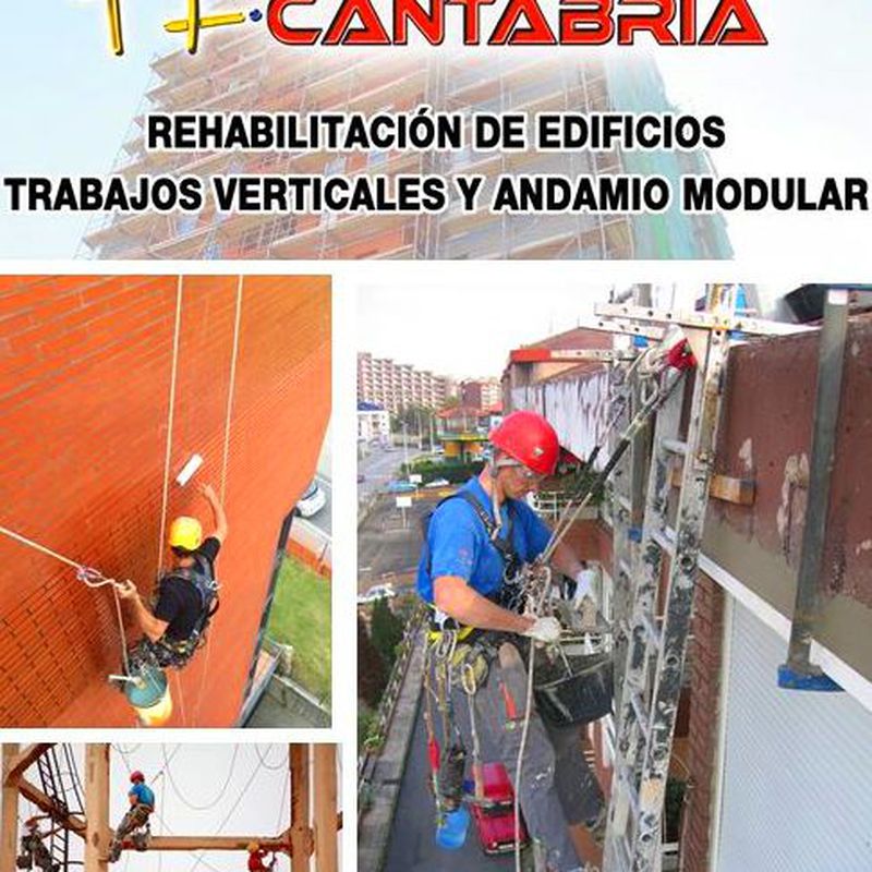 Trabajos verticales Santander-Cantabria. Reforma y mantenimiento de fachadas.