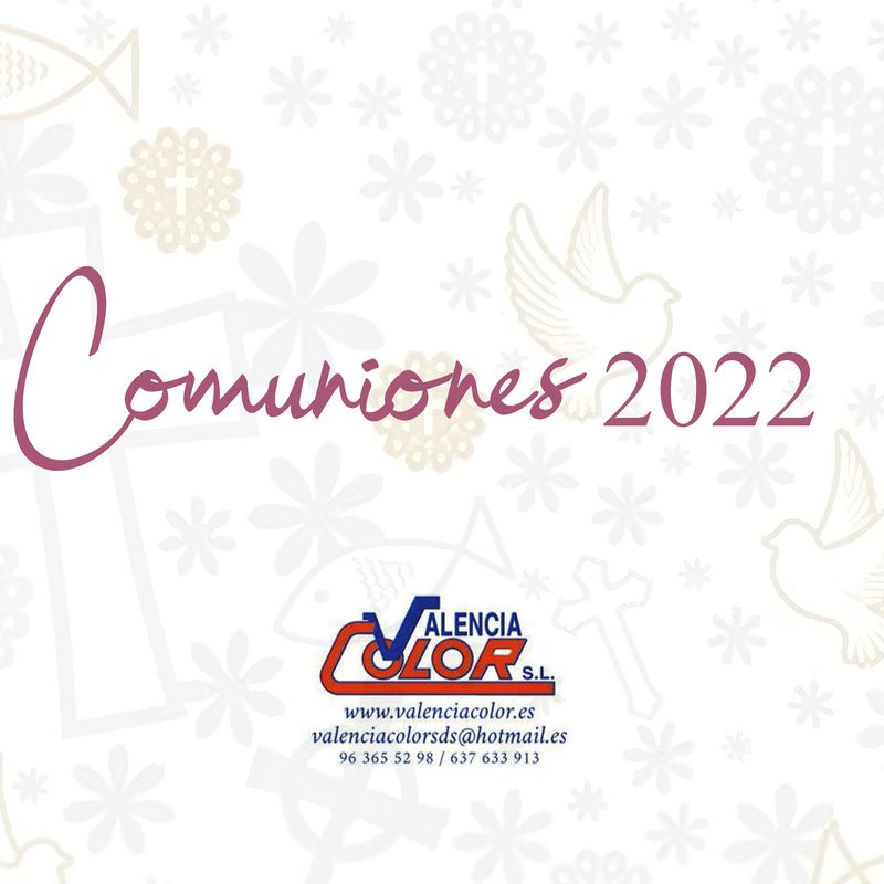 COMUNIONES 2022: Catálogo de Valencia Color