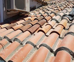 Arreglo de una cubierta de tejas en Madrid