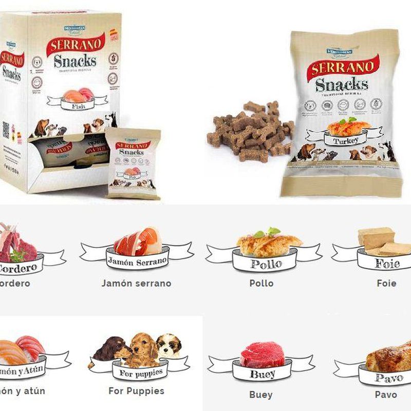 Serrano snacks: Nuestros productos de Pienso Express