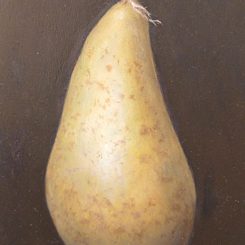 "Pera" Oleo sobre tabla 30x20