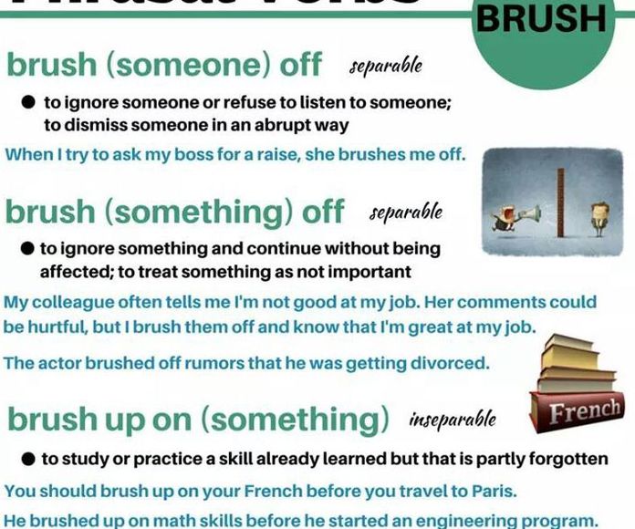 Phrasals: Brush
