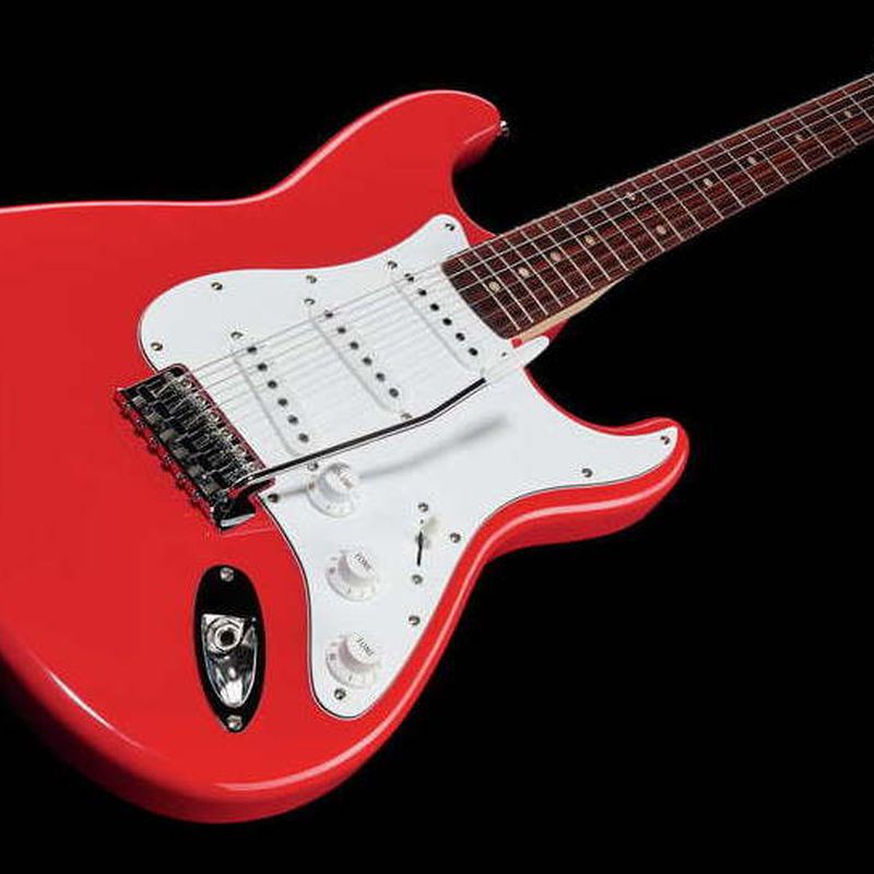 Fender Squier Affinity Strat Race Red barata guitarra eléctrica principiante