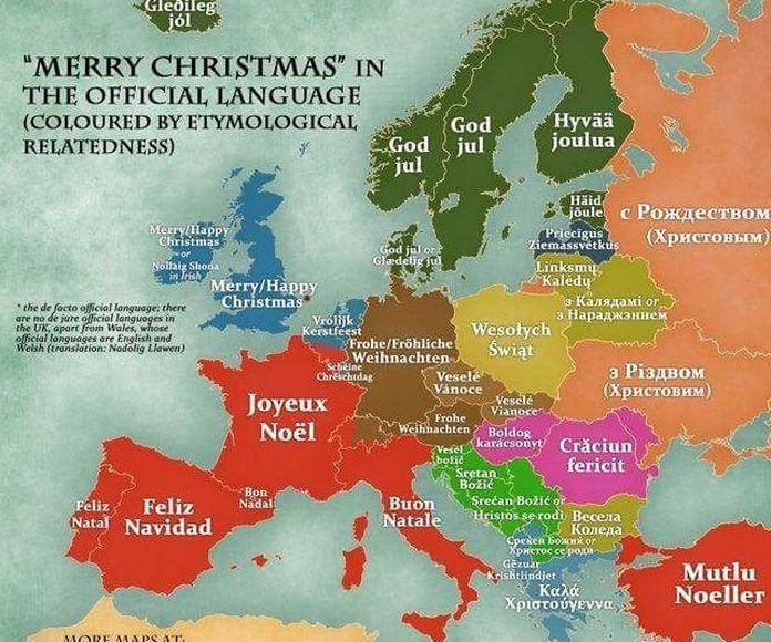 Feliz navidad en las diferentes lenguas europeas!  }}