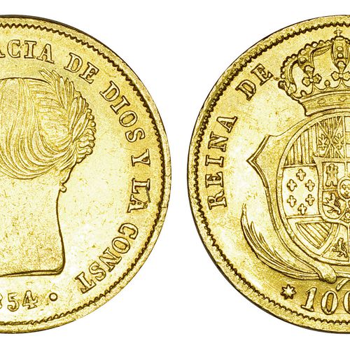 100 reales Isabel 2ª.1854. Sevilla