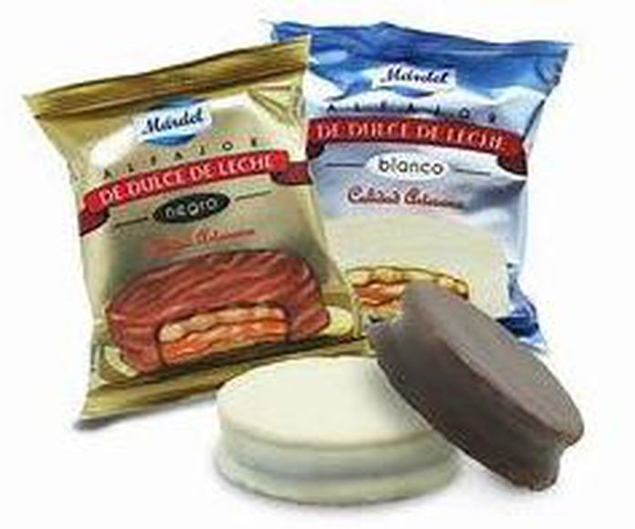 Alfajores Mardel chocolate blanco: PRODUCTOS de La Cabaña 5 continentes