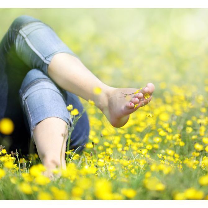 Beneficios de andar descalzos