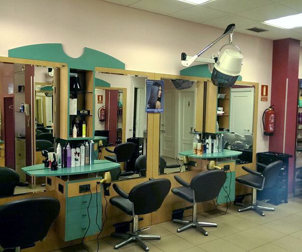 Interior de nuestra peluquería en Madrid