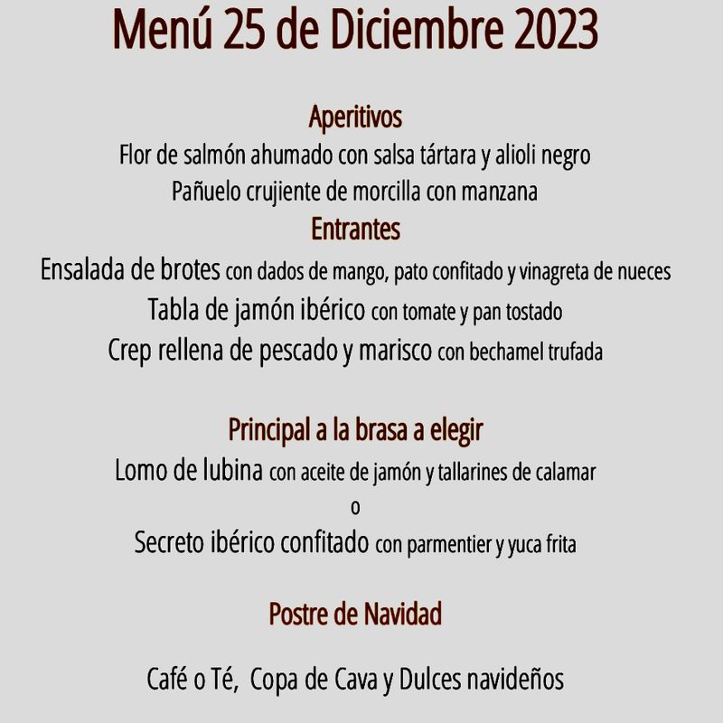 Menús Navidades 2023: CARTA y Menús de Alquimia