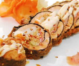 Sushi Rolls tempurizados sin arroz