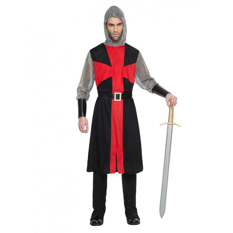 Disfraz cruzado medieval negro hombre
