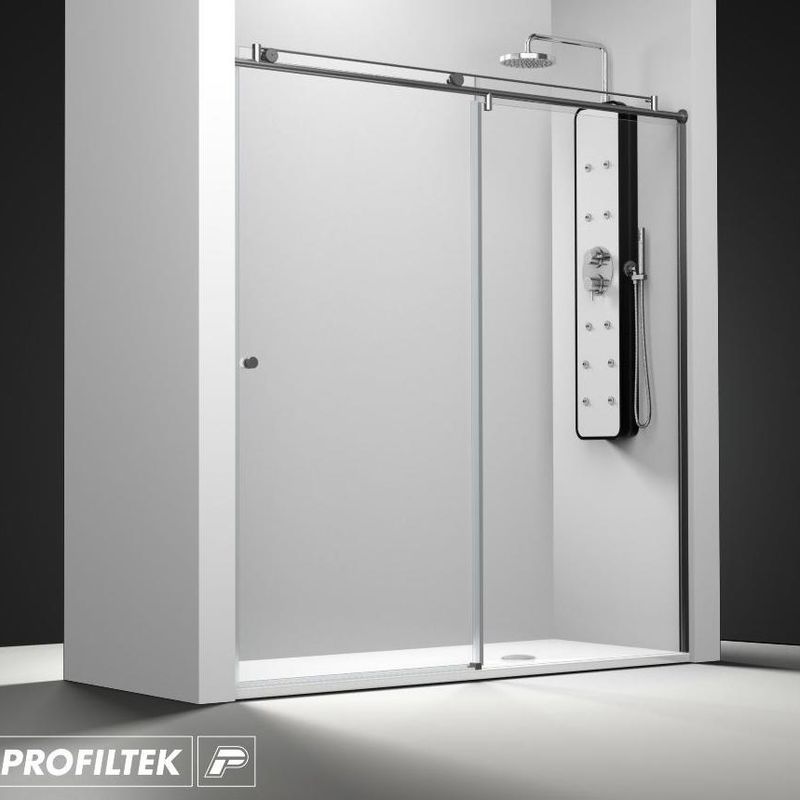 Mampara de baño Profiltek serie Steel modelo ST-210 Light