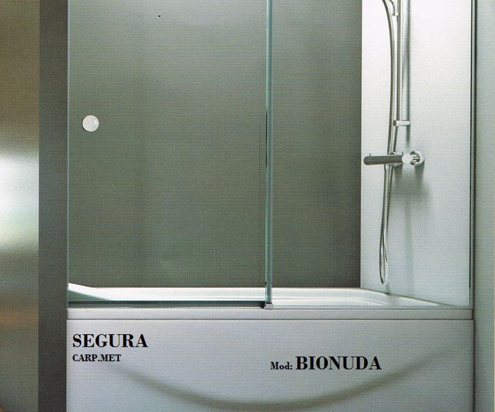 Mamparas de baño - FRENTES CORREDERAS: Productos de Segura Carpintería Metálica S.L.