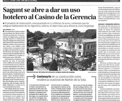 Licitación de las obras de rehabilitación del Casino Gerencia