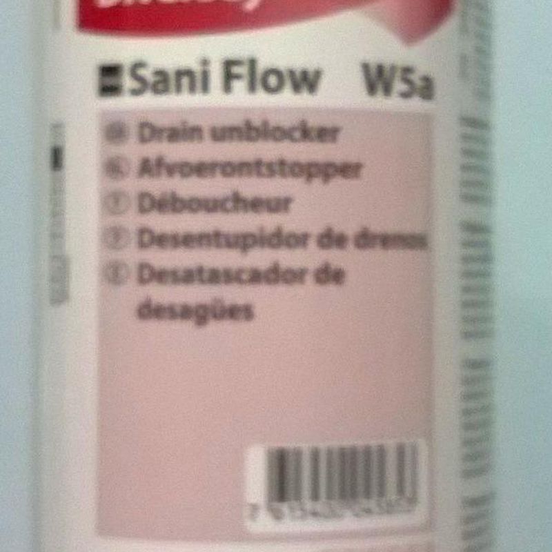 Destascador tuberías SANI FLOW 1L. : SERVICIOS  Y PRODUCTOS de Neteges Louzado, S.L.