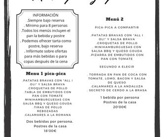 Cócteles/piscina en Moll Vell deBadalona: Carta y menús de Restaurant Moll Vell