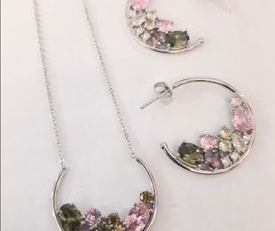 GARGANTILLAS Y PENDIENTES PLATA