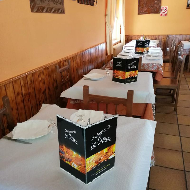 Salón para grupos: Carta de Restaurante La Curva