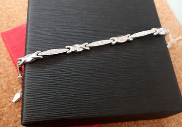 PULSERAS ORO BLANCO
