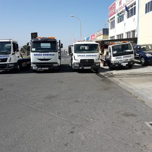 Flota de vehículos Grúas Domingo en Fuerteventura