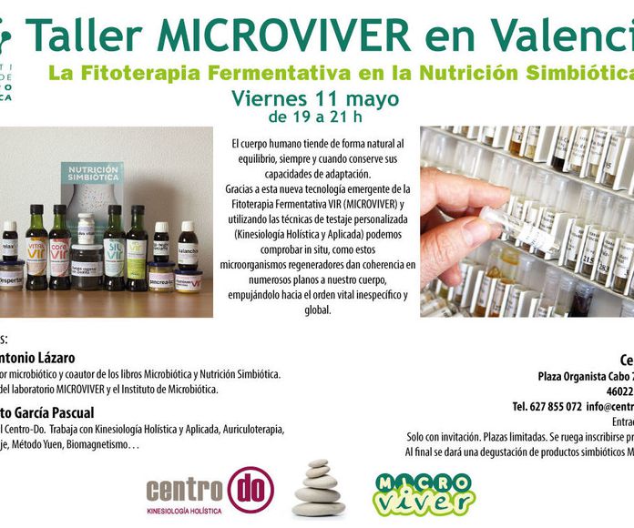 Taller MICROVIVER en Valencia.Centro Do. 11 de mayo 2018, de 19h a 21h